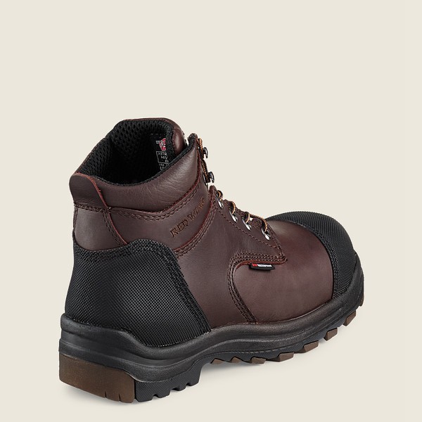 Red Wing Safety Boots Black/Brown - Mens King Toe® - 6-inch Waterproof Csa Toe - 3864-GOHQP